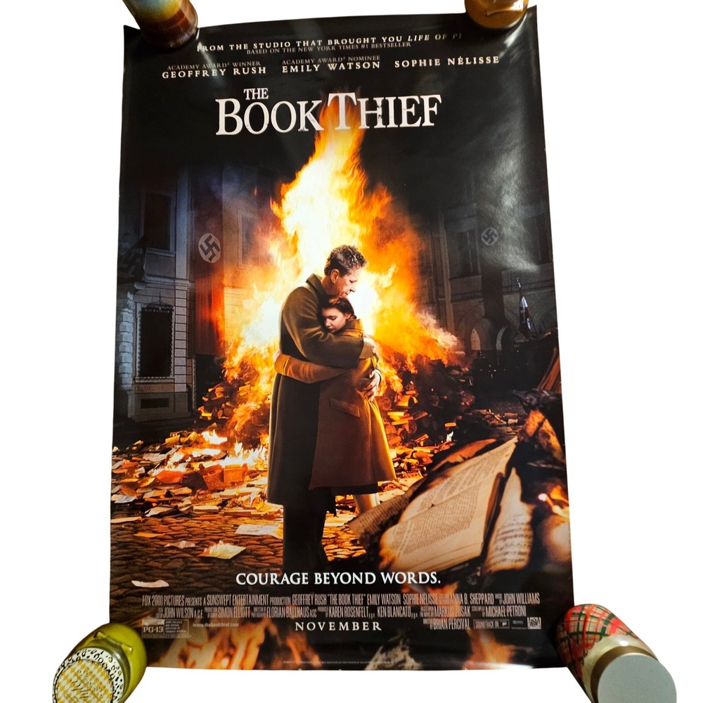 The Book Thief 2013 Promo Movie Poster 27x40 Sophie‎ Nelisse, Geoffrey Rush